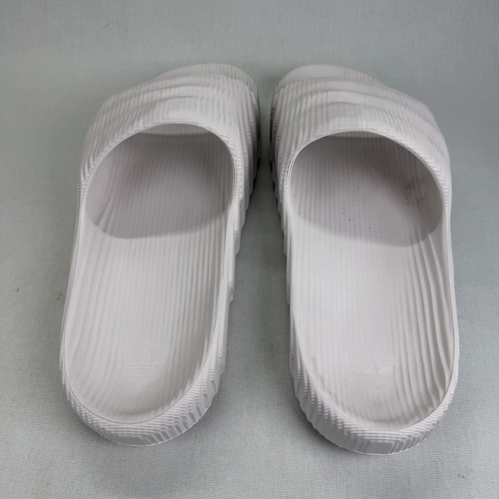 Adidas Adilette 22 White Slides Men's Size 13 Swim - Picture 6 of 14
